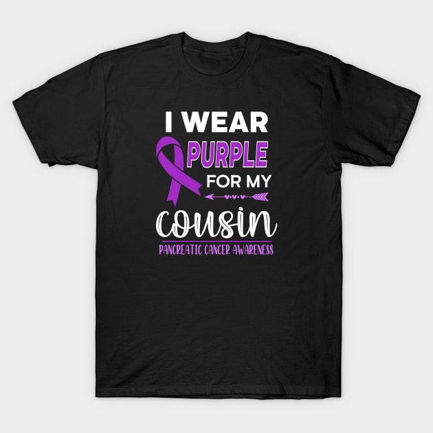 I Wear Purple For My Cousin T-Shirt by jverdi28